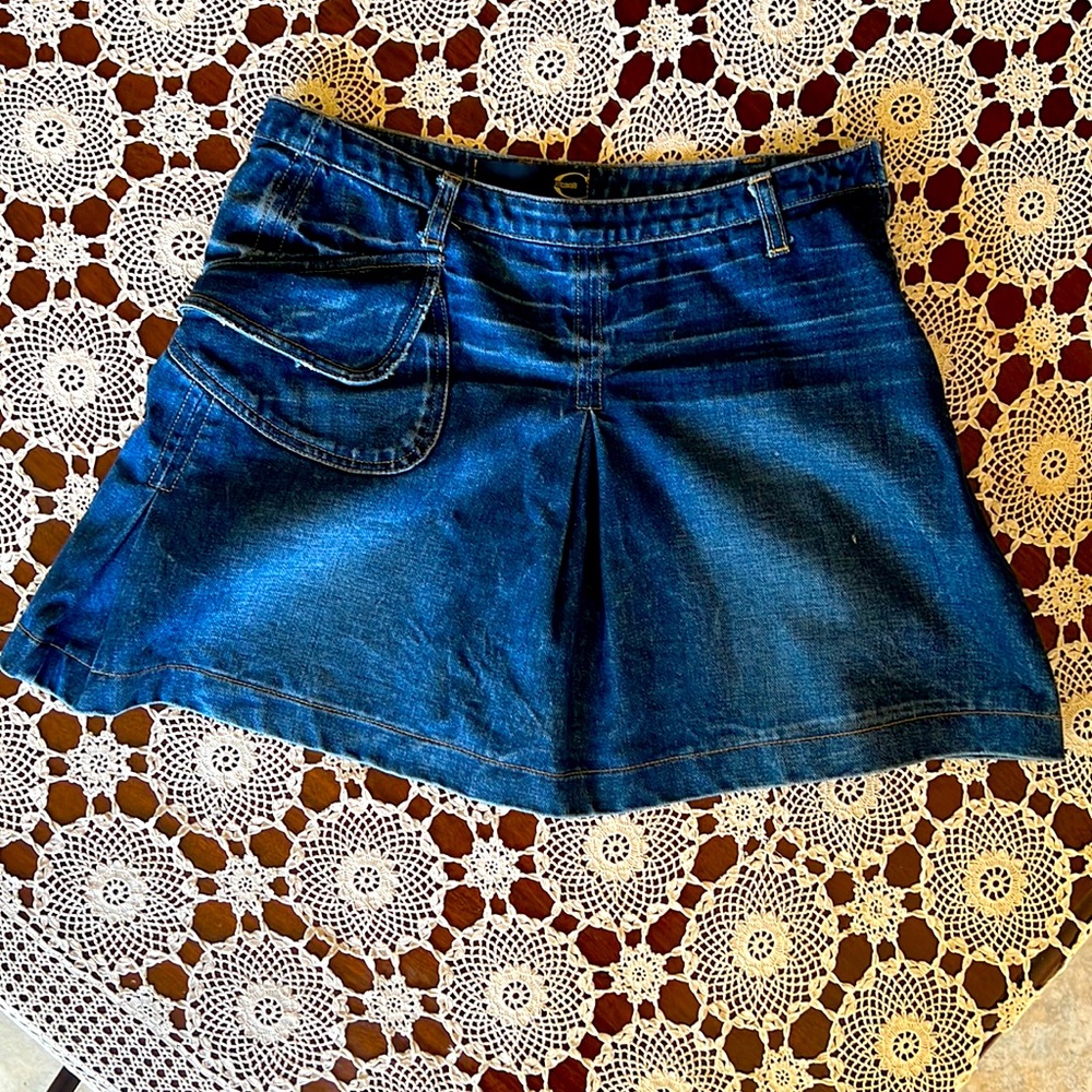 Vintage Robert Cavalli Jean “tennis skirt”